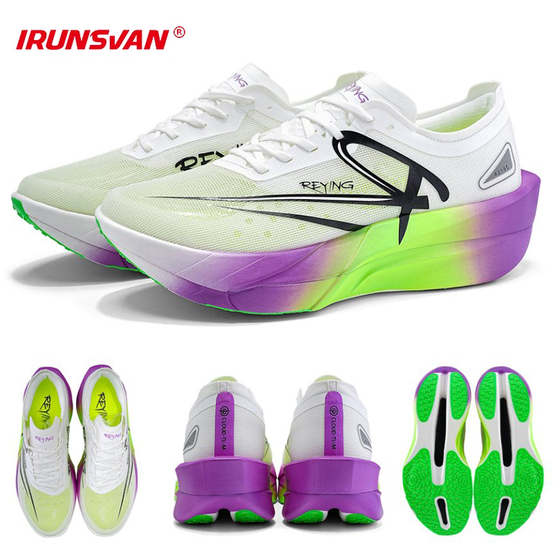 Sneaker Zone - IRUNSVAN メンズ プロフェッショナル フルカーボン プレート マラソン