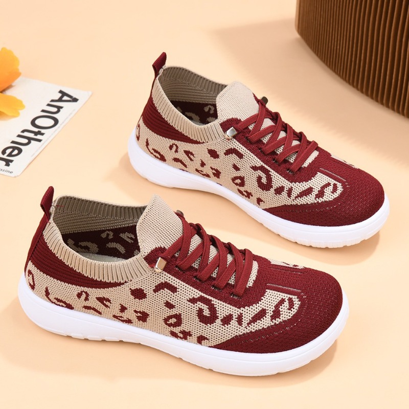 レディース レースアップ レオパード ニット ミッドトップ  - Sneaker Zone のレビューと価格